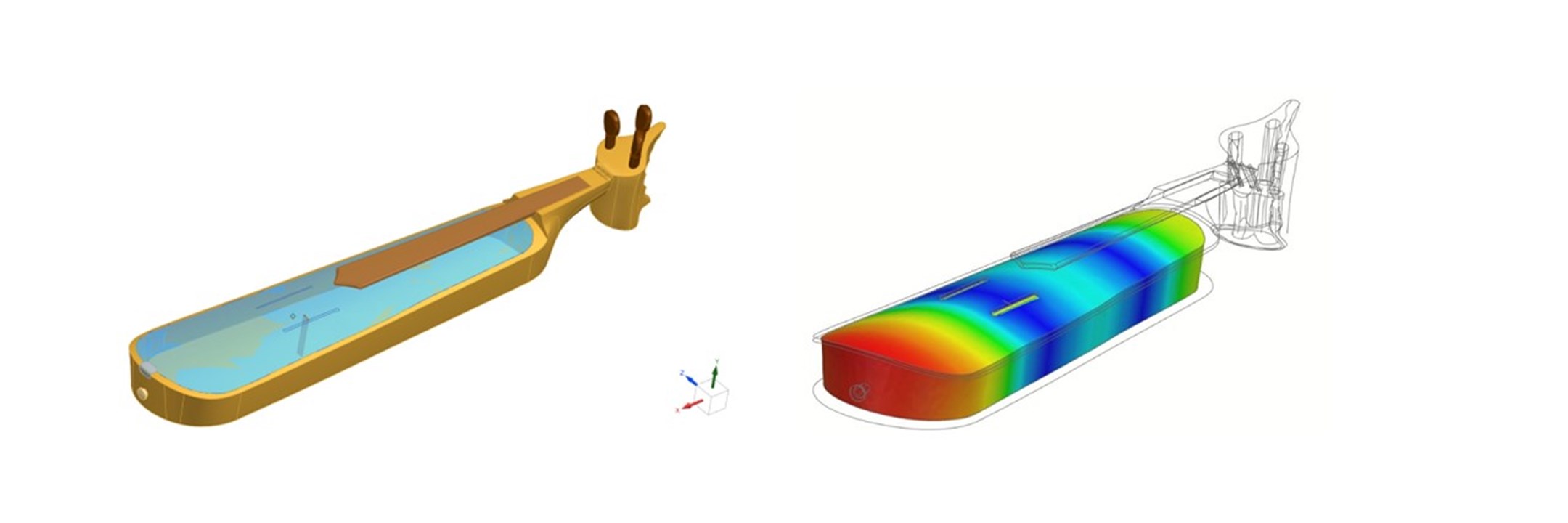Coupled vibro–acoustic analysis of a kemenche