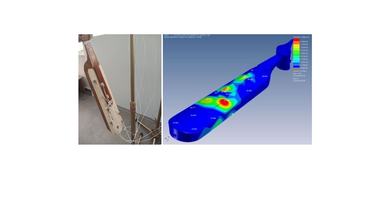 Experimental mode shape of a kemenche